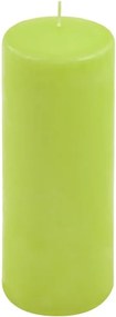Zestaw świec słupkowych, 20 cm, Ø 7,5 cm, jasna zieleń, 2szt