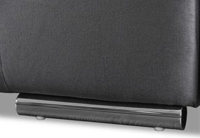 Sofa z Funkcją Spania FAVIO Wersalka Rozkładana Dwuosobowa Welurowa Szara Nowoczesna do Salonu