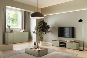 Komoda Elivo 200 cm - eukaliptus / dąb baltic dune