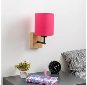 Brilagi - Kinkiet NUBILA WOOD 1xE27/25W/230V dąb/różowy