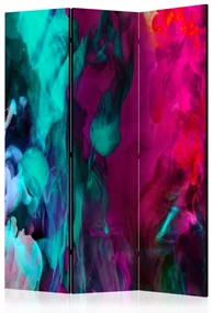 Parawan dwustronny Abstrakcje 135x172 cm 3-częściowy niebieski ARTGEIST B