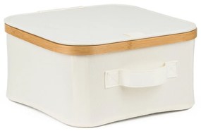Pojemnik do przechowywania G21 30 x 30 x 15 cm, bambusowy z pokrywką, beżowy