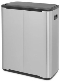 Stalowy kosz na śmieci otwierany na dotyk w kolorze matowego srebra 60 l Bo Touch Bin – Brabantia