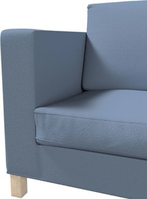 Pokrowiec na sofę Karlanda rozkładaną, krótki kolor niebieski tkanina strukturalna