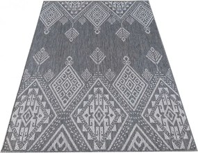Szary dywan sznurkowy w stylu boho G0-N54