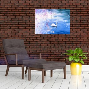 Obraz na szkle - Magiczne jezioro (70x50 cm)