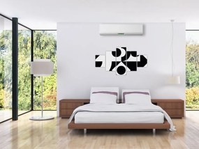 Obraz - Abstrakcja geometryczna N⁰1 (125x70 cm)