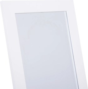 Lustro Stojące HOMCOM Duże do Makijażu Podwyższone Nóżki Łatwa Pielęgnacja MDF Biały 47x46x148cm | Aosom PL