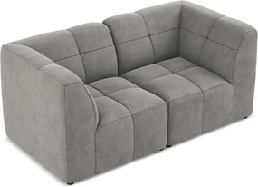 Szara aksamitna sofa 180 cm Aloha – Makamii