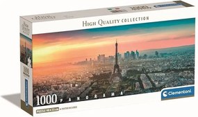 Puzzle Clementoni Panorama Paryż 1000 elementów 70x50 cm, poziomy format, wysokiej jakości wielokolorowy nadruk