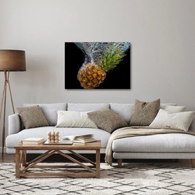 Obraz ananasa w wodzie (70x50 cm)