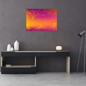 Obraz na szkle - kolorowy abstrakcyjny obraz (70x50 cm)