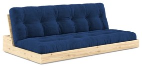 Niebieska sztruksowa rozkładana sofa 196 cm Base – Karup Design