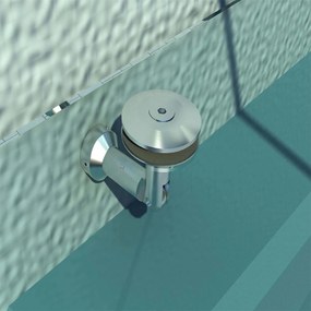 Daszek szklany Zadaszenie nad drzwi Zadaszenie nad drzwi wejściowe stal nierdzewna szkło hartowane 150X90 cm | Aosom.pl