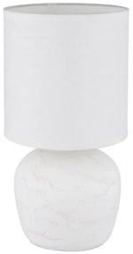 Globo 21739W - Lampa stołowa MARBLE 1xE14/40W/230V biały