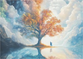 Obraz – Drzewo życia i miłości (70x50 cm)