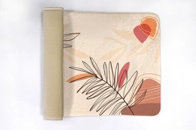 Dywanik łazienkowy antypoślizgowy Dywanik łazienkowy antypoślizgowy Liście Geometryczny