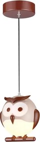 Wisząca lampa dziecięca w kształcie sowy - 3X N45 K3-D31