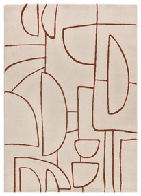 Ceglasto-kremowy dywan 160x230 cm Beruti – Universal