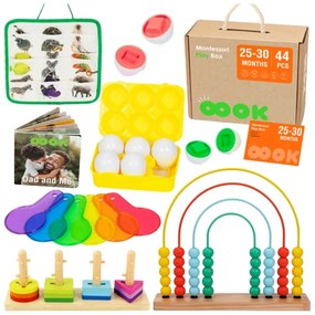 Tooky toy box pudełko xxl montessori edukacyjne 7w1 sensoryczne 25-30 mies.