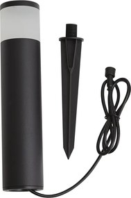 Nowoczesna lampa ogrodowa typu bollard 12V czarna z LED IP65 - Voltaire Palo