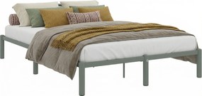 Szare loftowe łóżko z metalu 120 x 200 cm G7-A23