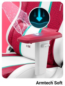 Fotel gamingowy Diablo X-One 2.0 Normal Size, Candy Rose