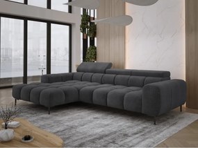 Narożnik PLAZA S Lewostronny z elektryczną regulacją siedziska w tkaninie EDEN 21 WERSAL