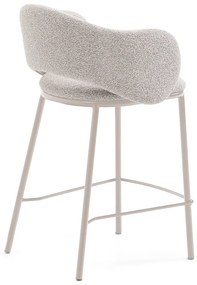 Hoker w kolorze kości słoniowej (wysokość siedziska 65 cm) Maina – Kave Home
