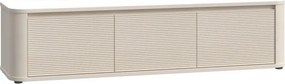 Trzydrzwiowa szafka RTV Breathtaker 170 cm, kolor piaskowy