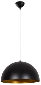 Czarna lampa wisząca z metalowym kloszem ø 40 cm Coppa – Opviq lights
