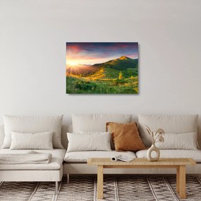 Obraz na szkle - Letni krajobraz (70x50 cm)