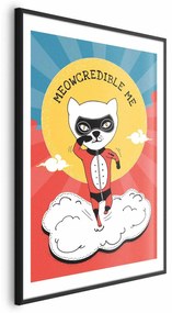 Plakat Szanowny kot 21x30 cm z ramą czarną z marginesem ARTGEIST B