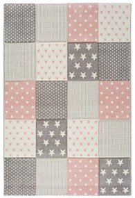 Różowy dywan dziecięcy odpowiedni na zewnątrz Universal Toys Pink, 120x170 cm