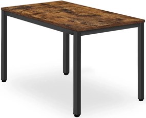 Prostokątny stół w stylu loft 120x60 na metalowych nogach - Emike