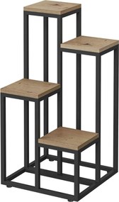 Kwietnik stojak na kwiaty metalowy dąb artisan S0-T05