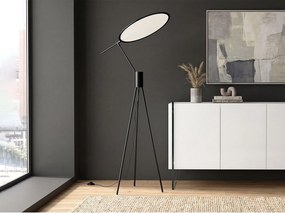 Lampa podłogowa z czarnej stali 8099 ANGEL CERDA
