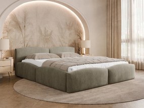 Łóżko tapicerowane Kiasta z pojemnikiem na pościel