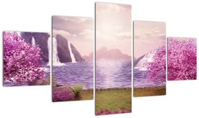 Obraz jeziora (125x70 cm)