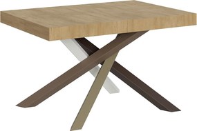 Stół rozkładany 130/234x90 cm Volantis dąb naturalny nogi wielobarwny 4/C