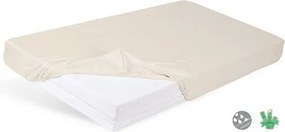Matex Bamboo nieprzepuszczalne prześcieradło jasnobeżowy, 60 x 120 cm