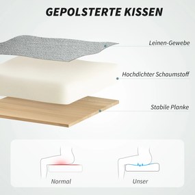 HOMCOM Krzesło Biurowe, Fotel z Funkcją Kołysania, Regulowana Wysokość, Udźwig do 120 kg, Szary