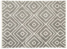 Dywan Shaggy Nano Light Mikrofibra szaro-biały 120 cm x 160 cm