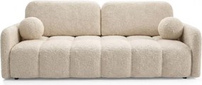 Sofa ZEN Rozkładana Dwuosobowa Beżowa Boucle Nowoczesna