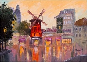 Obraz na szkle - Moulin Rouge, Paryż, Francja (70x50 cm)