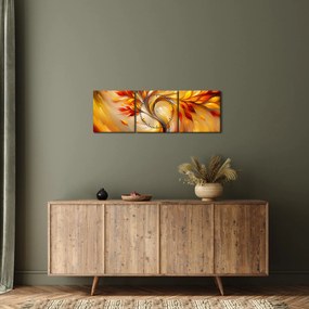 Obraz - Jesienne drzewo (z zegarem) (90x30 cm)