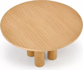 Okrągły stół do jadalni Casey 120 cm, okleina naturalna dąb