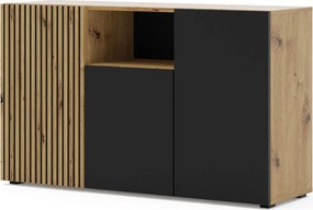 Komoda z lamelowym panelem T7-W32