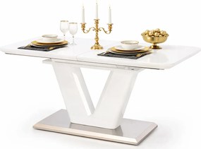 Luksusowy rozkładany stół biały połysk A3-G11