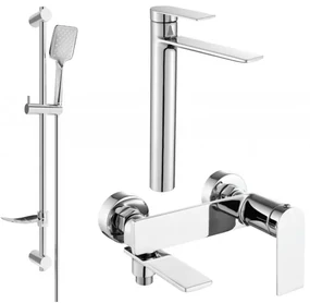 Mexen Zero DF62 zestaw wannowy, chrom - 7113DF62-00